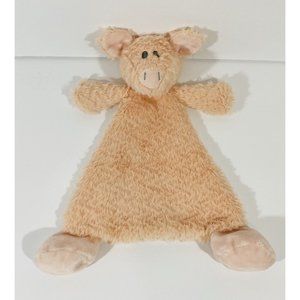 Nat & Jules Pink Pemberley Pig Lovey Textured Blanket Plush Toy Stuffed Animal